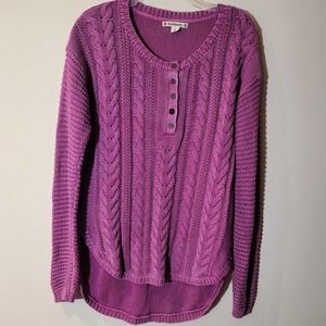 RuffHewn women's cable sweater Size PL